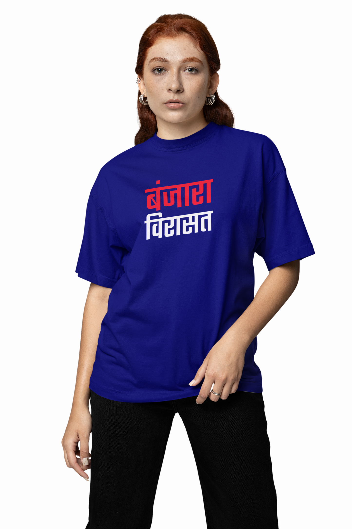 Banjara Heritage Oversized T-Shirt – Bold Nomadic Tribal Expression