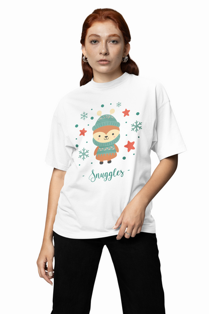 Snuggles Oversized T-Shirts for Cozy Cute Casual Wear Style