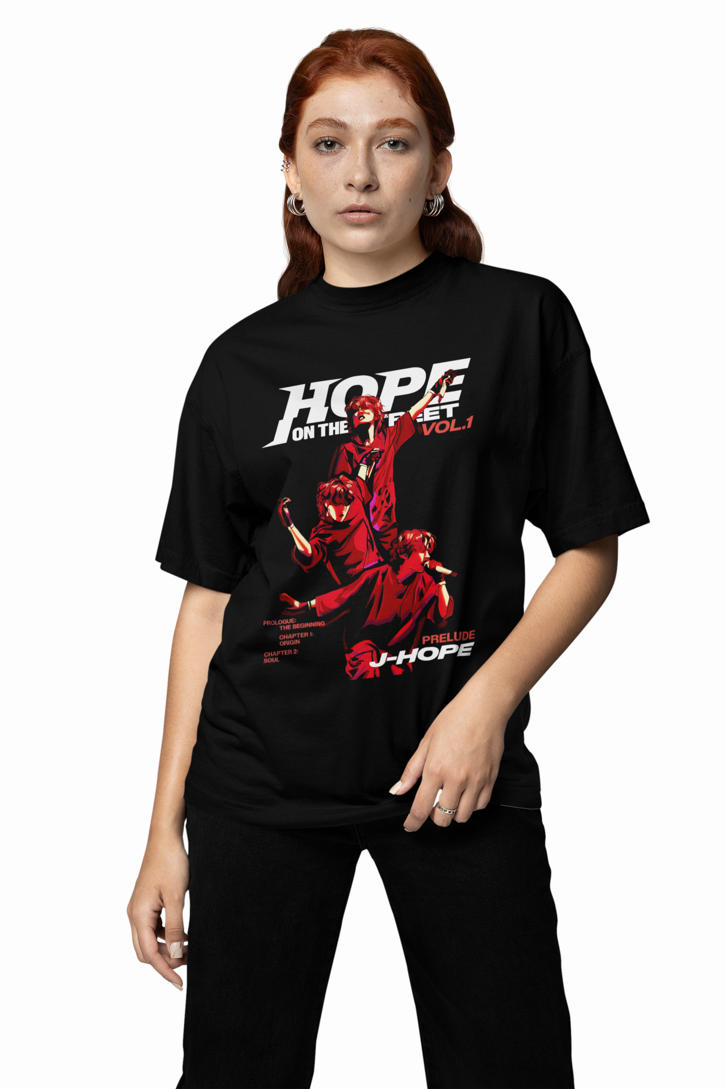 BTS J-Hope Oversized T-Shirt Iconic Streetwear for ARMY Fans