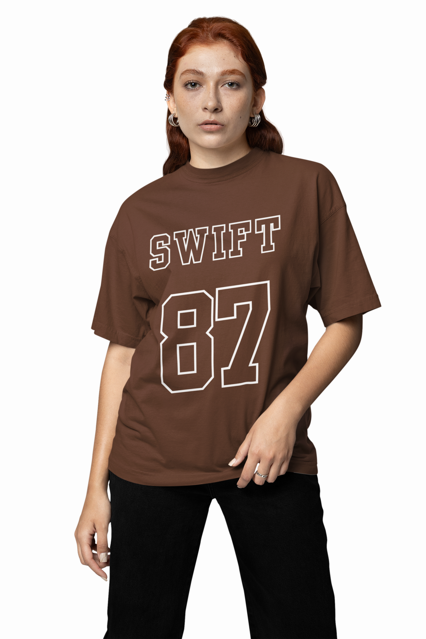 Taylor Swift's 87 Graphic Oversized T-Shirt Fans Style Tees