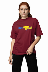 Hum Nahi Sudharenge Marathi Oversized T-Shirt