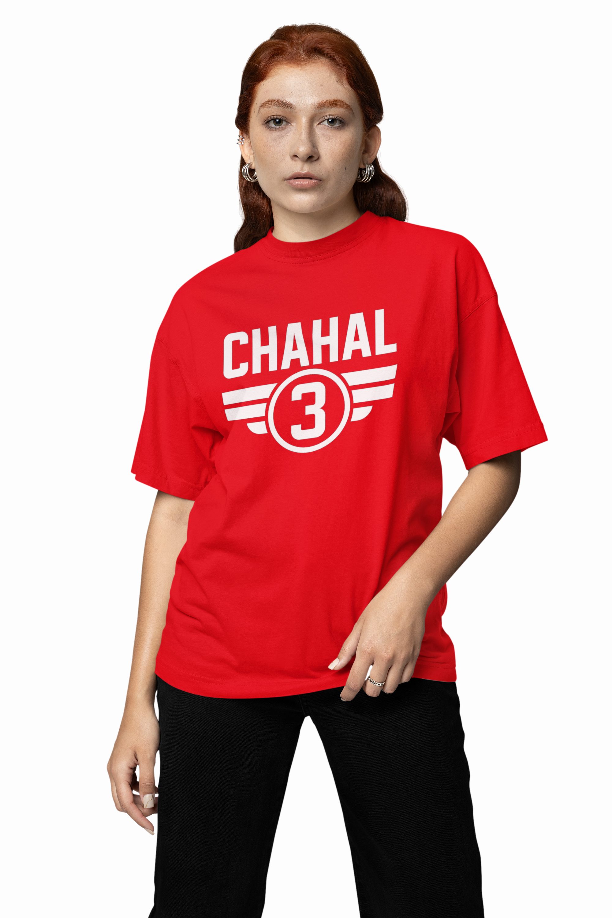 Yuzi Chahal Cricket Icon Oversized T-Shirt