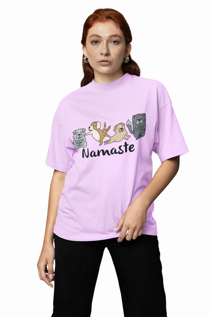 Animal Graphic Yoga Oversized T-Shirt Comfortable Gym Wear