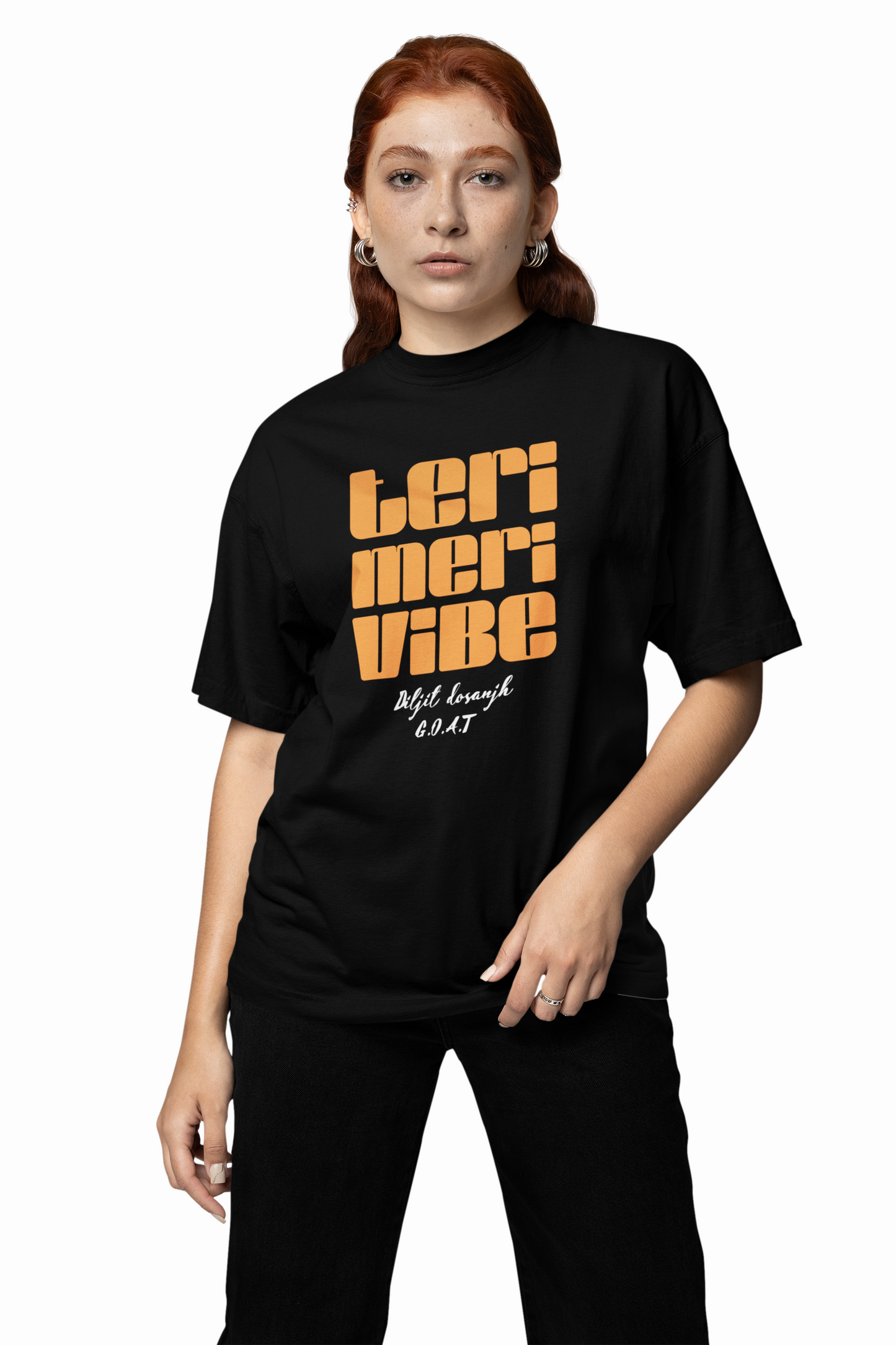 Teri Meri Vibe Oversized T-Shirt Desi Streetwear Style Tees