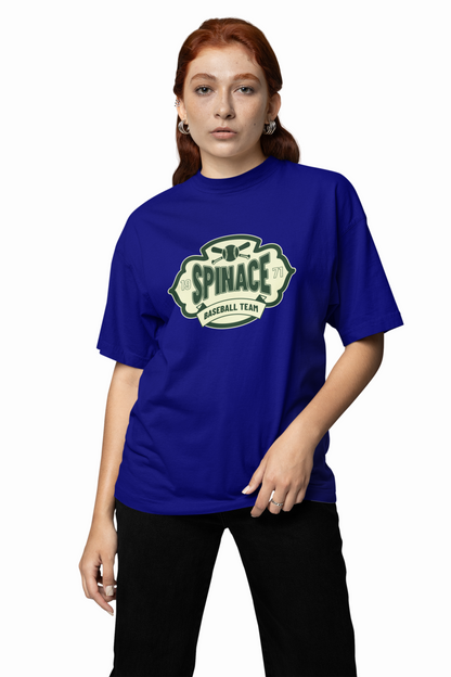 Baseball Spinace Oversized T-Shirt