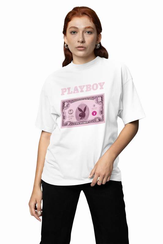 Playboy Money Oversized T-Shirt – Bold Streetwear Graphic Tee