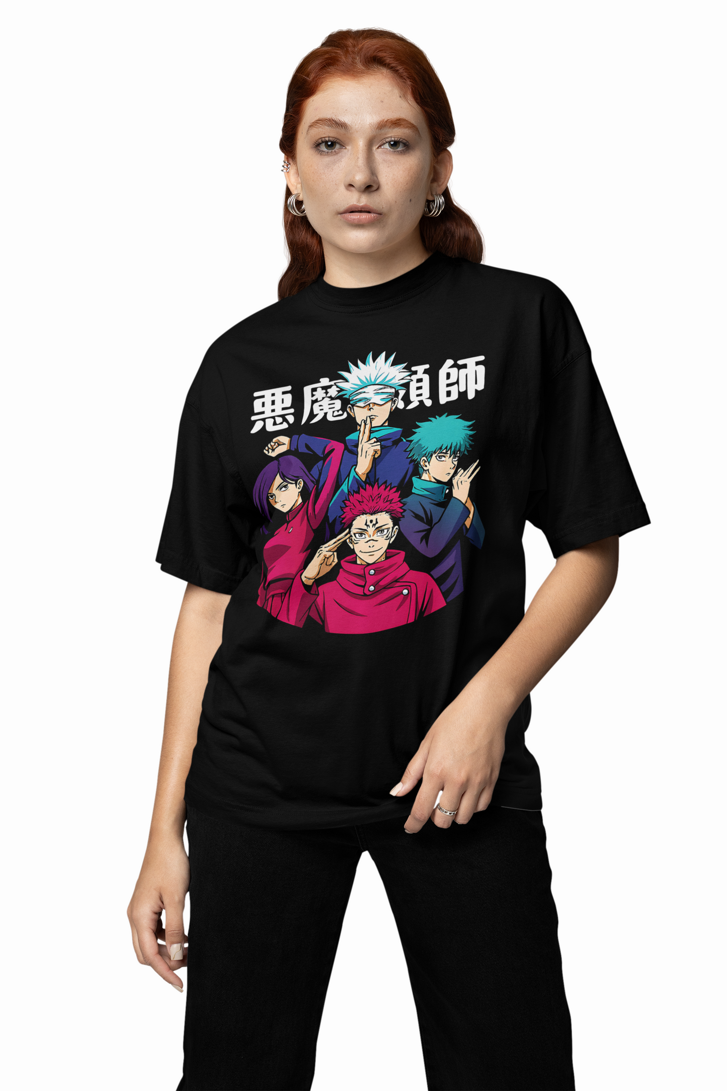 Jujutsu Kaisen Oversized T-Shirts – Anime Streetwear Style