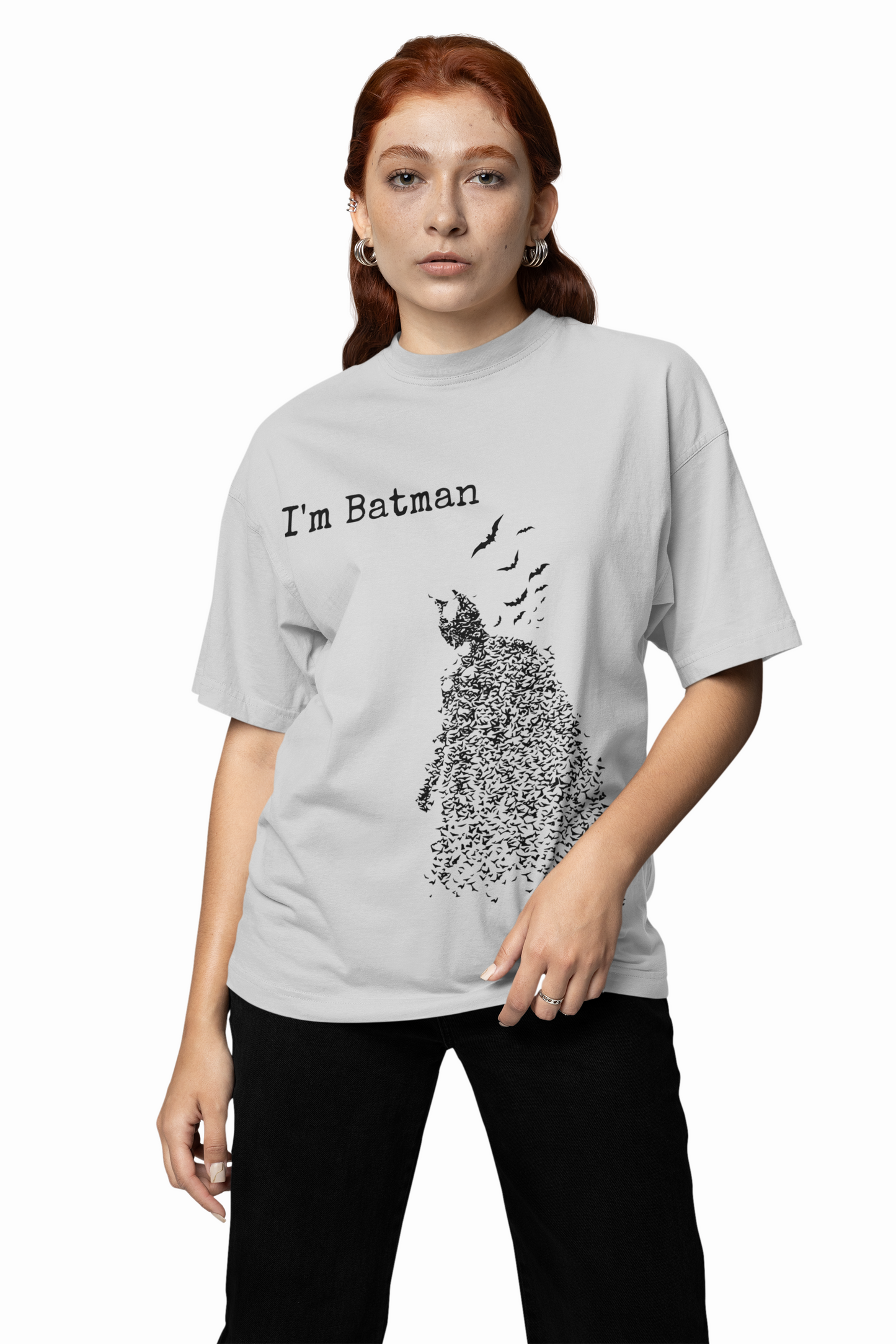 I'M Batman Oversized T-Shirt – Perfect for Superhero Fans