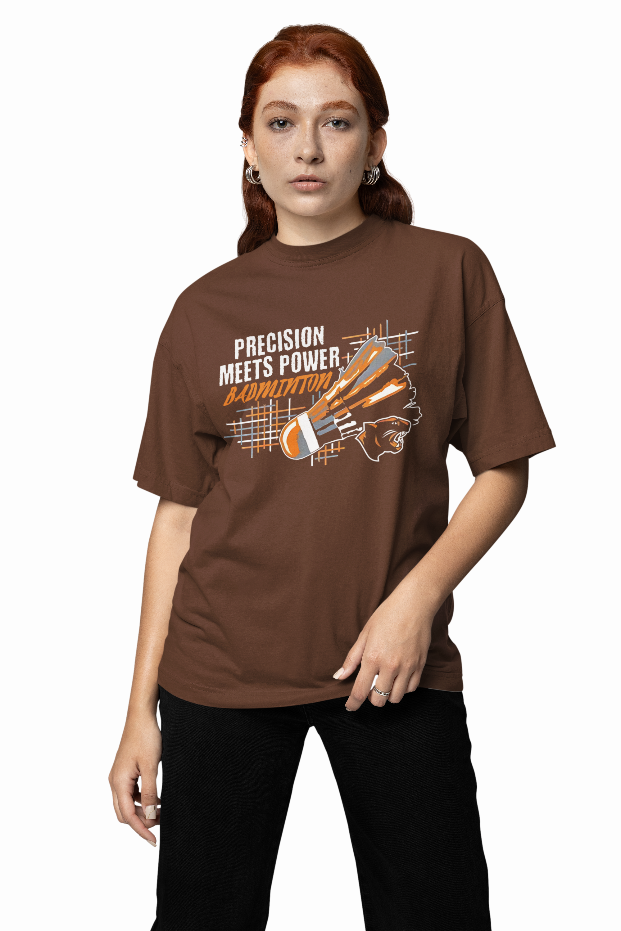 Badminton Meets Power Oversized T-Shirt