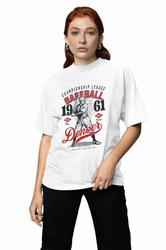 Baseball Denver Oversized T-Shirt