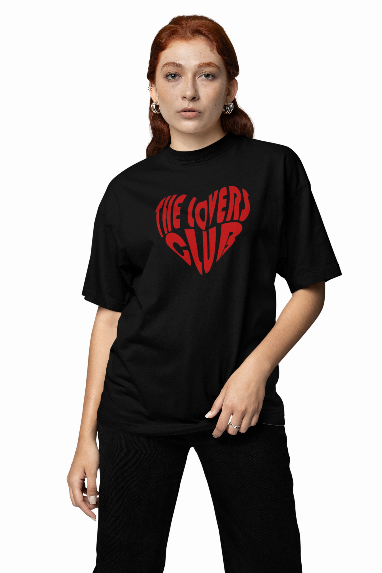 Lovers Club Oversized T-Shirts Bold Romantic Stylish Couples