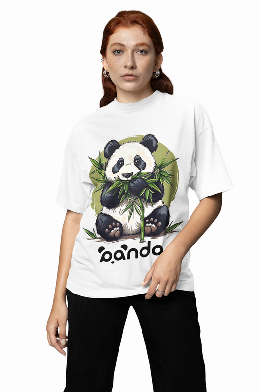 Chill Panda Oversized T-Shirt Cute Trendy Streetwear