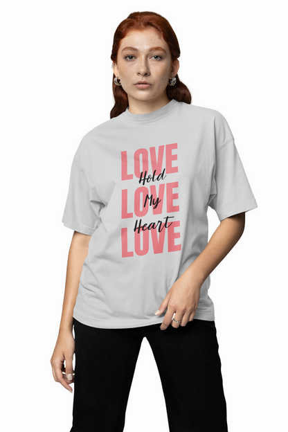 Oversized T-Shirts Love Couple Cute Partner Style Wear