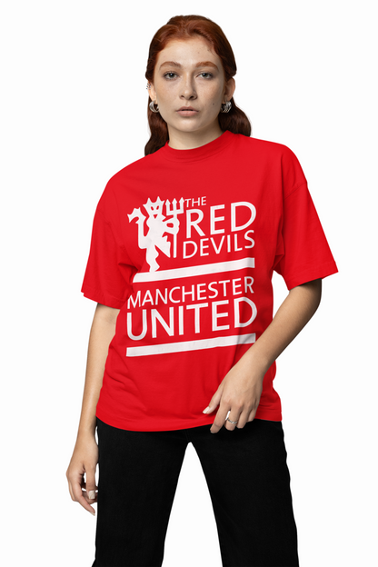 Manchester Devils Oversized T-Shirt – Bold Football Graphic