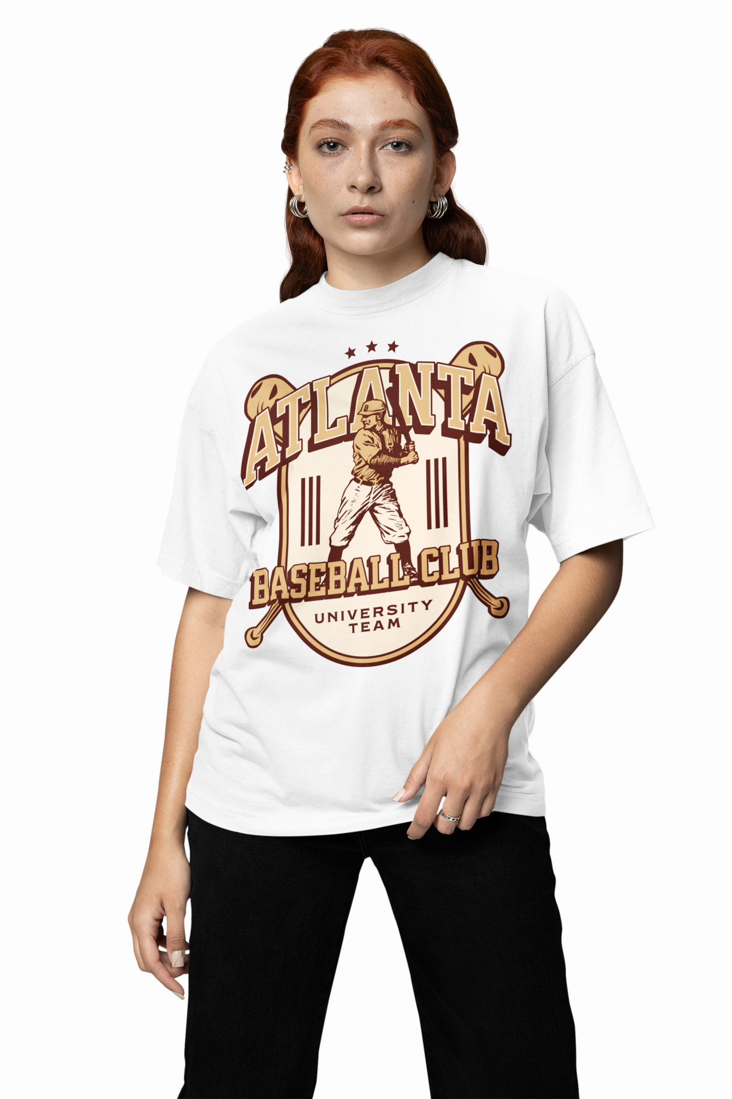 Baseball Atlanta Oversized T-Shirt
