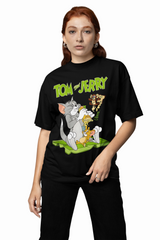 Tom Jerry Cartoon Oversized T-Shirts