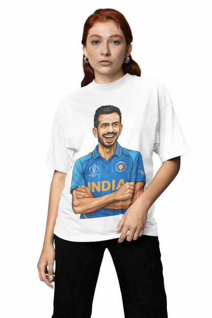 Chahal Spin Master Oversized T-Shirt Cricket King Style Tee