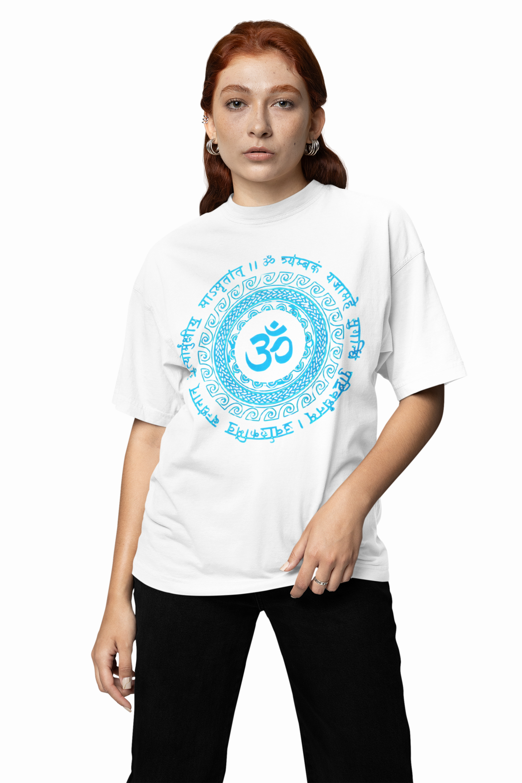 Om Spiritual Art Oversized T-Shirts