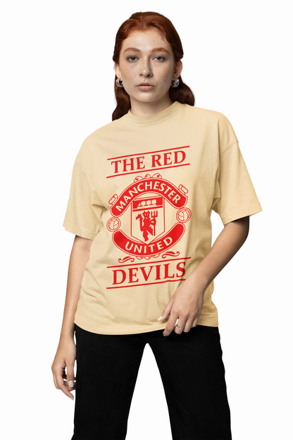 The Red Devils Oversized Manchester Streetwear T-Shirt