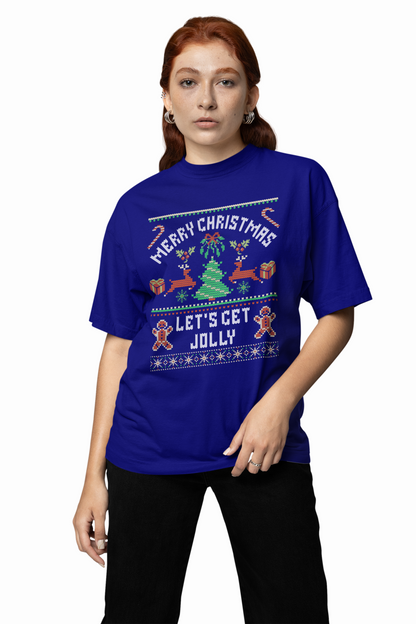 Let's Get Jolly Oversized T-Shirts