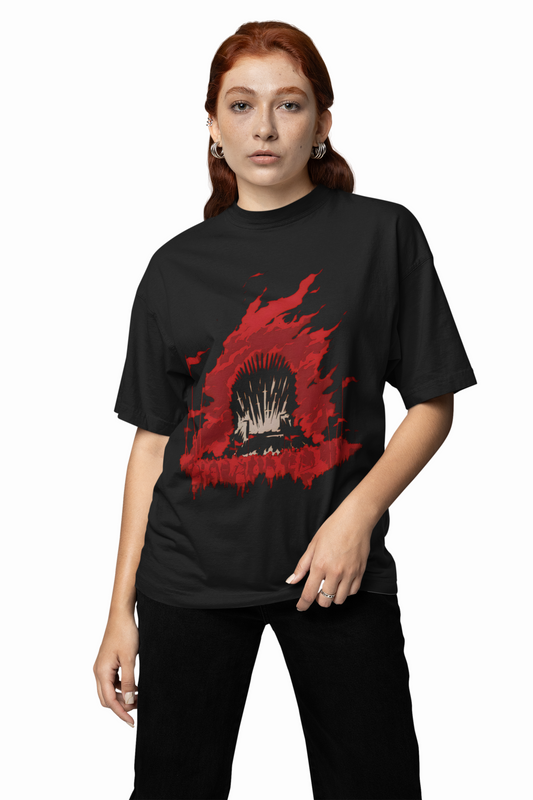 Fire and Blood Oversized T-Shirt