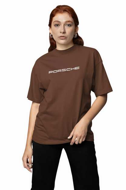 Porsche Lizard Green Oversized T-Shirt for Racing Streetwear