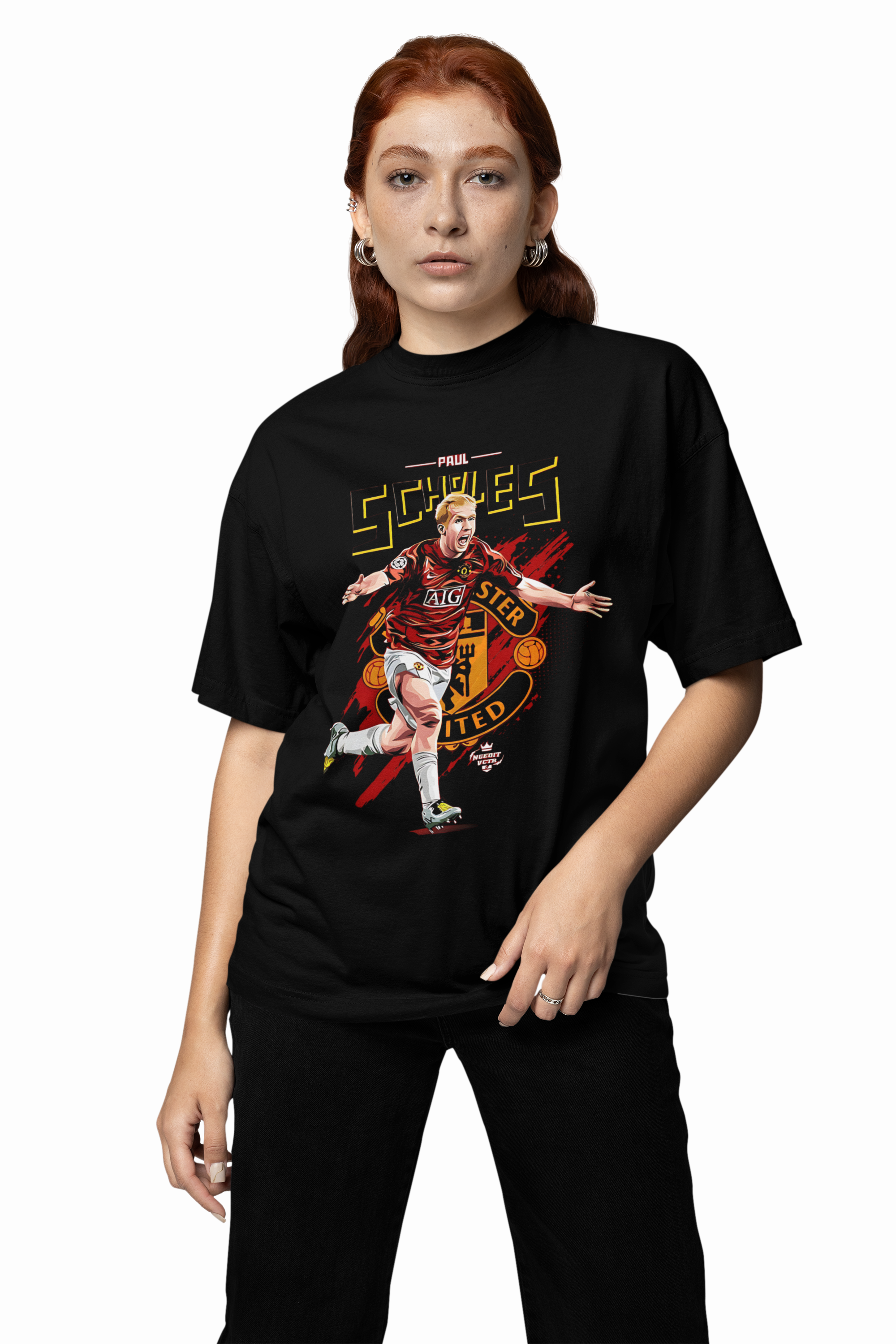 Manchester Player Paul Oversized T-Shirts