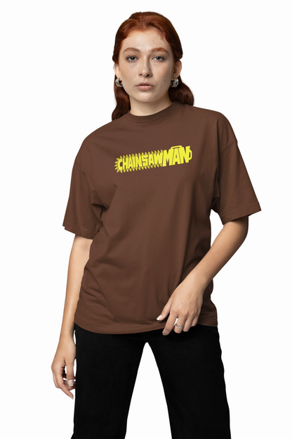 Buy Chainsaw Man Oversized T-Shirt Denji Anime Streetwear Tee