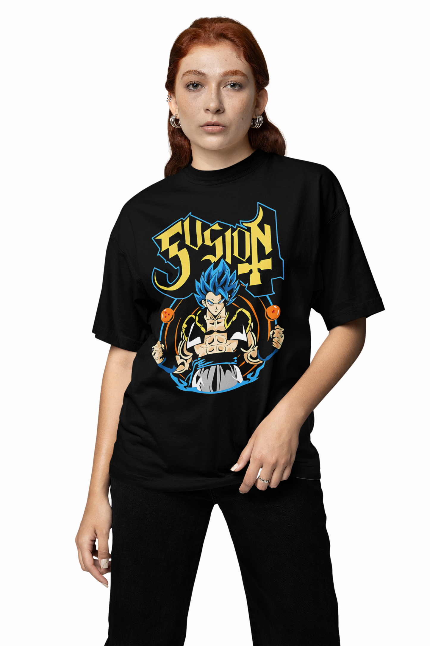 Gogeta Super Oversized T-Shirts Trendy Dragon Ball Style