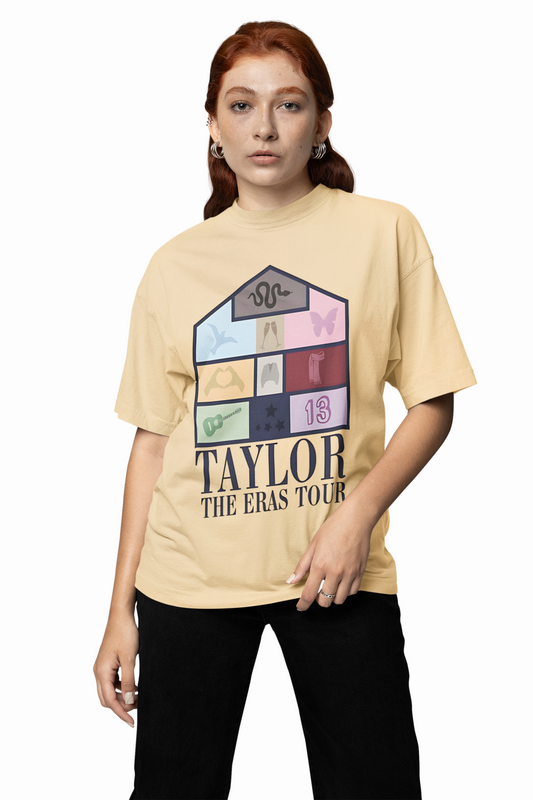 Taylor The Eras Tour Oversized T-Shirt Fan Streetwear Style