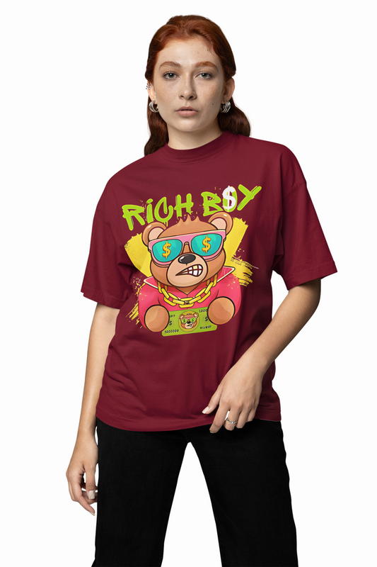 Rich Boy Oversized T-Shirt – Luxury Streetwear Essential
