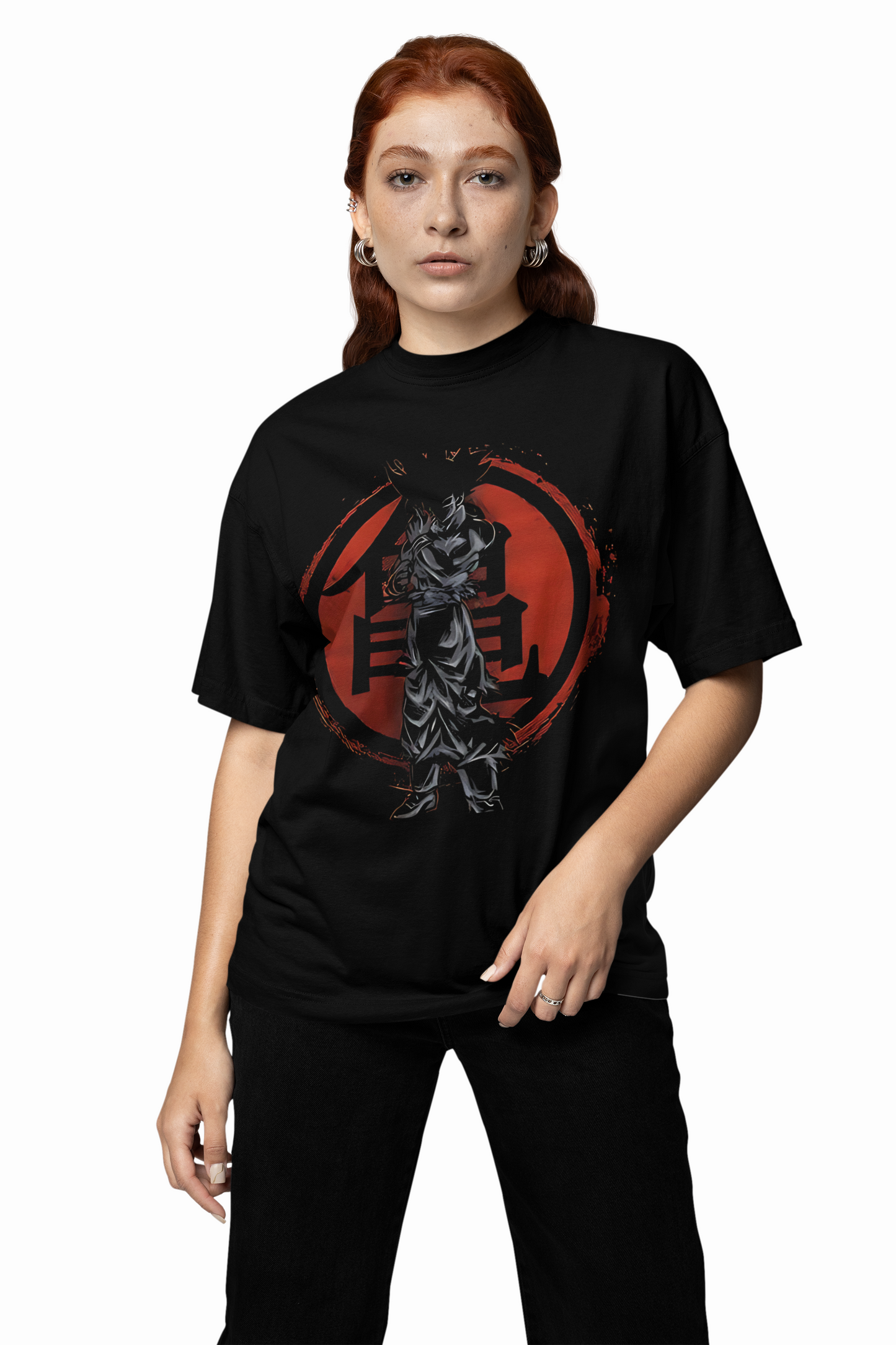Saiyan Spirit Oversized T-Shirt for Anime Streetwear Styles