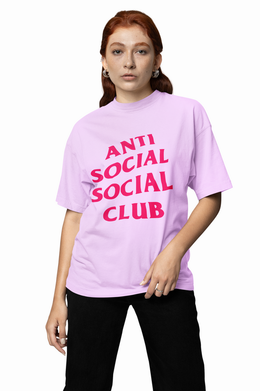 Anti Social Club Oversized T-Shirt Comfortable Graphic T-shirt