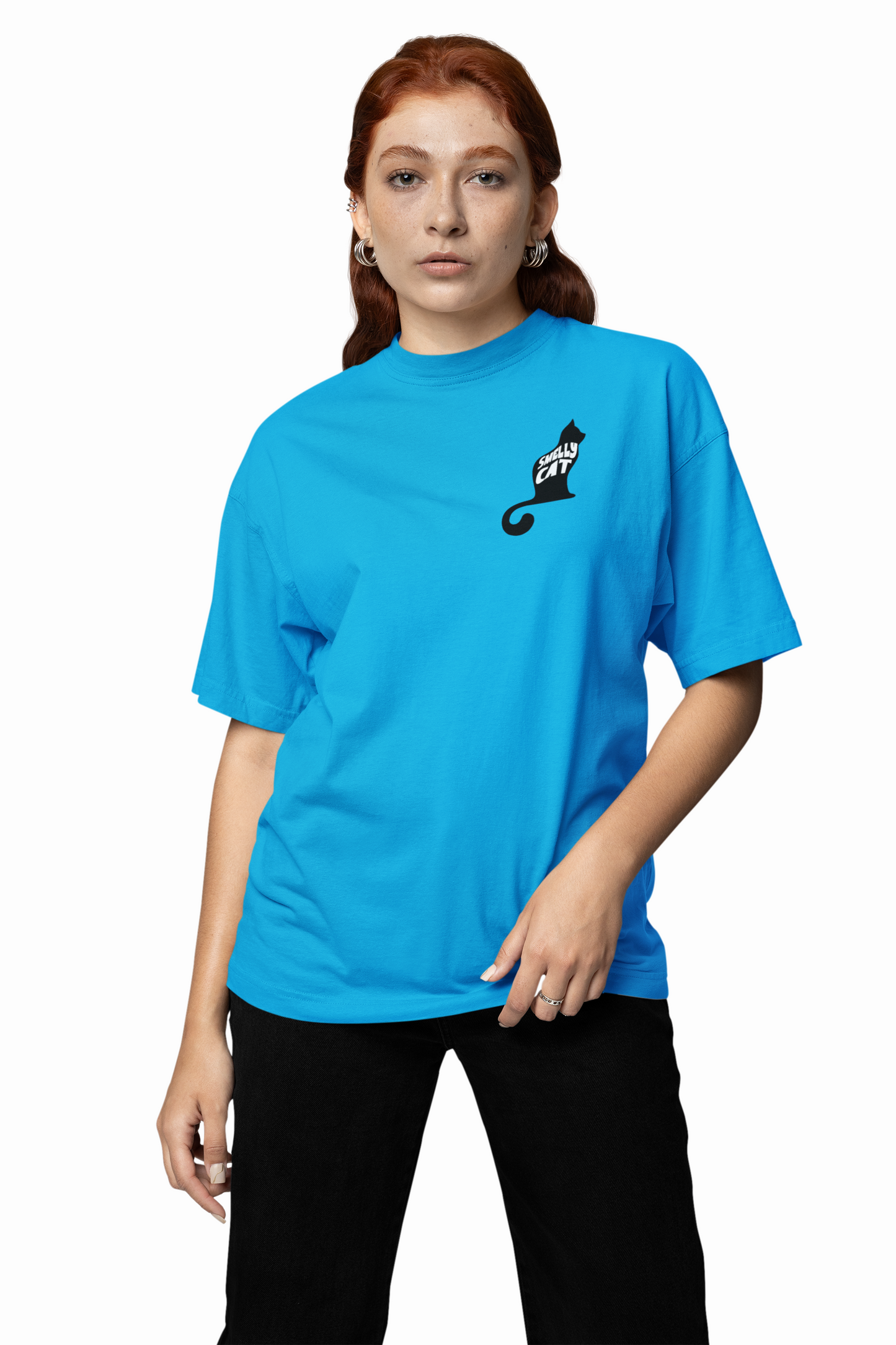 Smelly Cat Oversized T-Shirt for Funny Streetwear Style Now