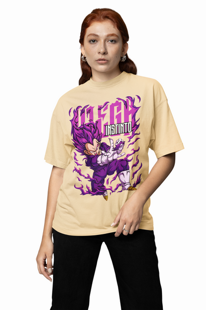 Vegeta Oversized T-Shirts Anime Streetwear Style for Fans