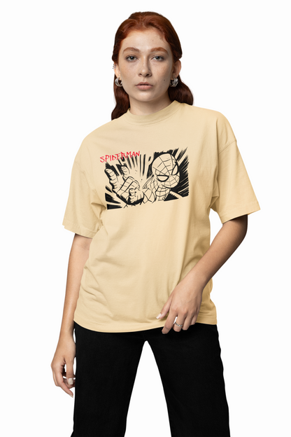 Web Sling Impact Oversized T-Shirt for Relaxed Urban Fashion
