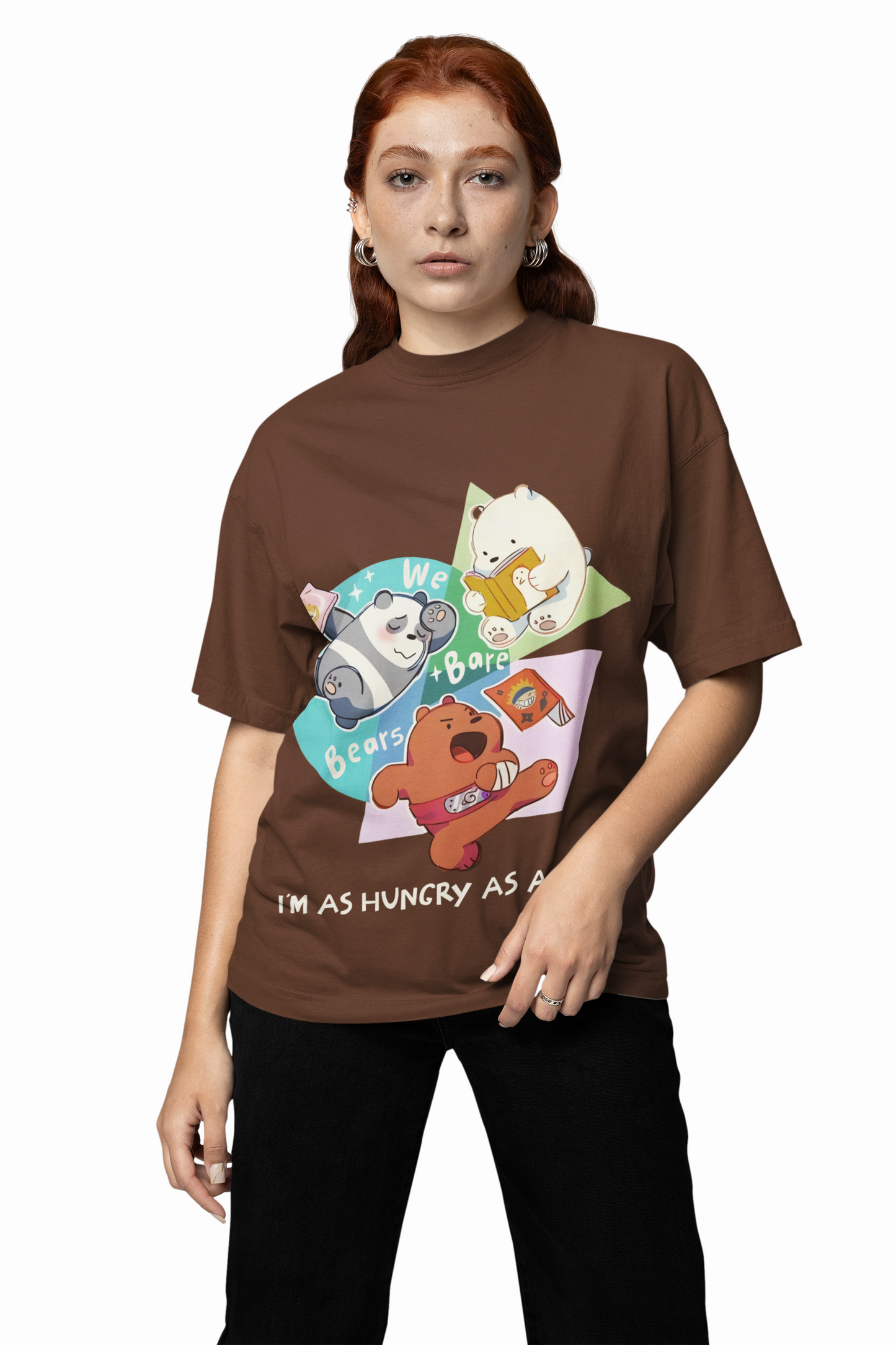 Hungry Bare Oversized T-Shirt Bold Streetwear Style