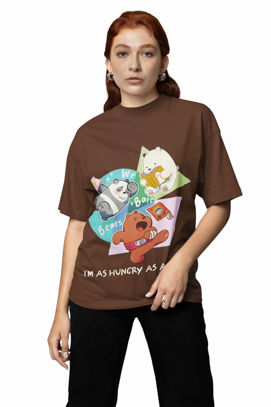 Hungry Bare Oversized T-Shirt Bold Streetwear Style