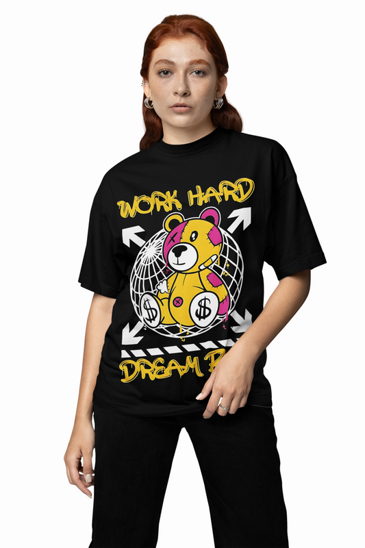 Dream Big Oversized T-Shirts Inspirational Streetwear Style