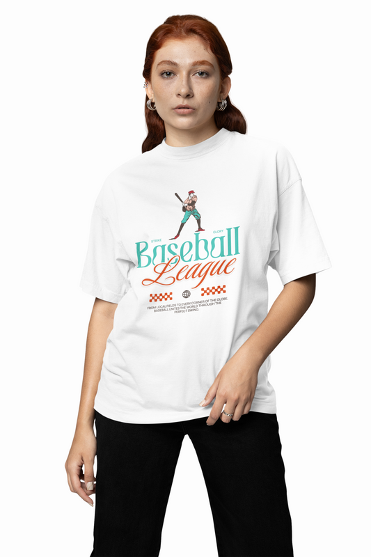 Baseball League Oversized T-Shirt