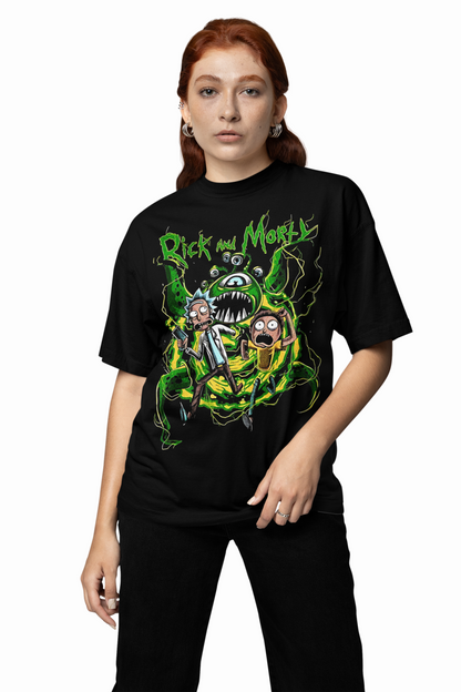 Green Monster Oversized T-Shirts Trendy Streetwear Style