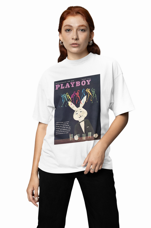 Playboy Classic Logo Oversized T-Shirt – Bold Streetwear Tee