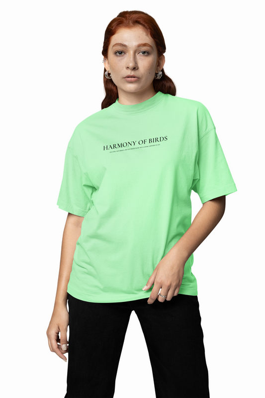 Harmony Of Bird Oversized T-Shirt
