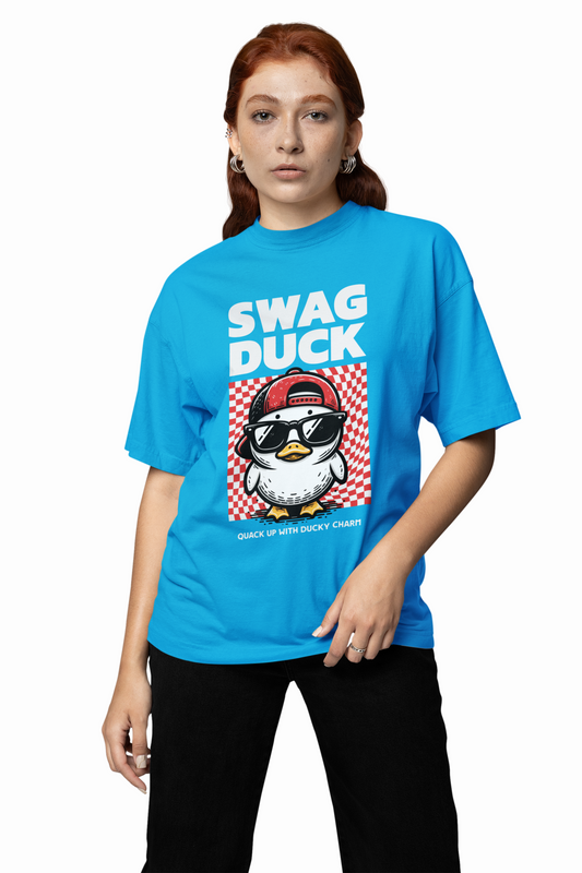Swag Duck Oversized T-Shirt for Fun Casual Streetwear Looks
