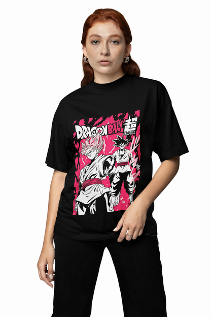 SS2 Oversized T-Shirt – Super Saiyan 2 Inspired Anime Tee