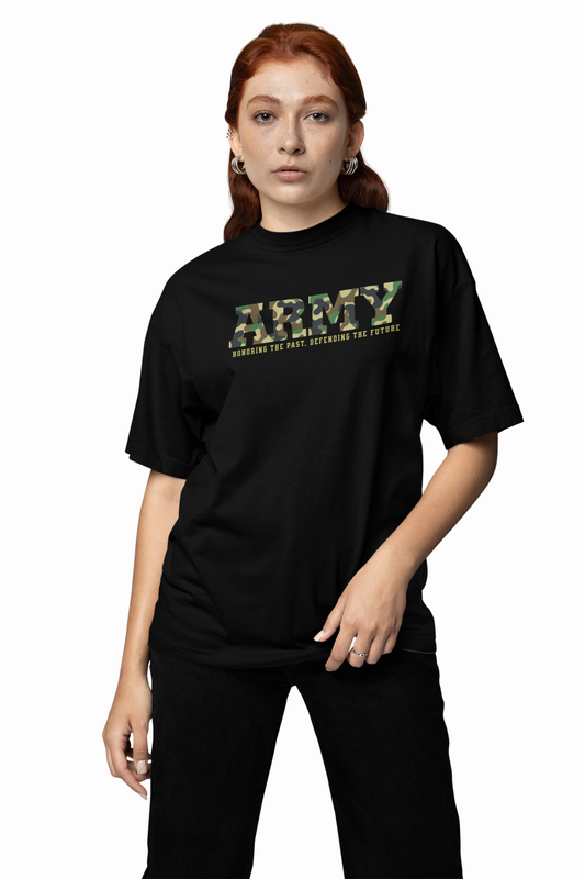 Army Graphic Oversized T-Shirt
