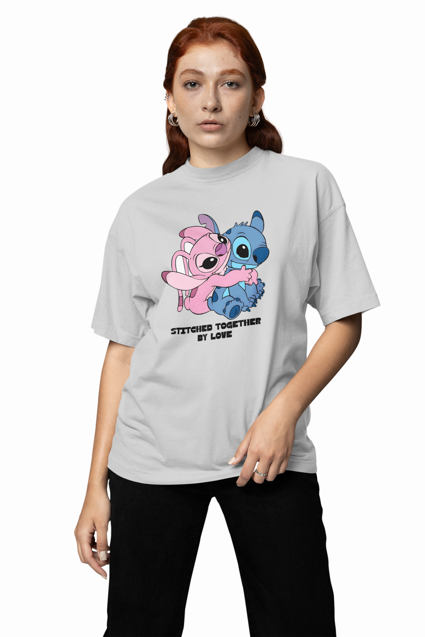 Together By Love Oversized T-Shirts for Romantic Casual Style