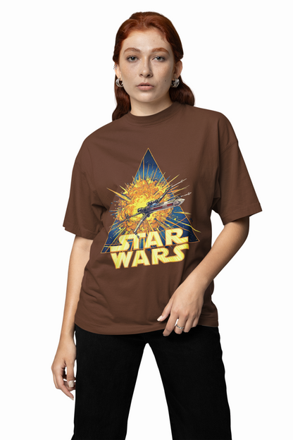X-Wing Fighter Oversized T-Shirt for Sci-Fi Streetwear Style