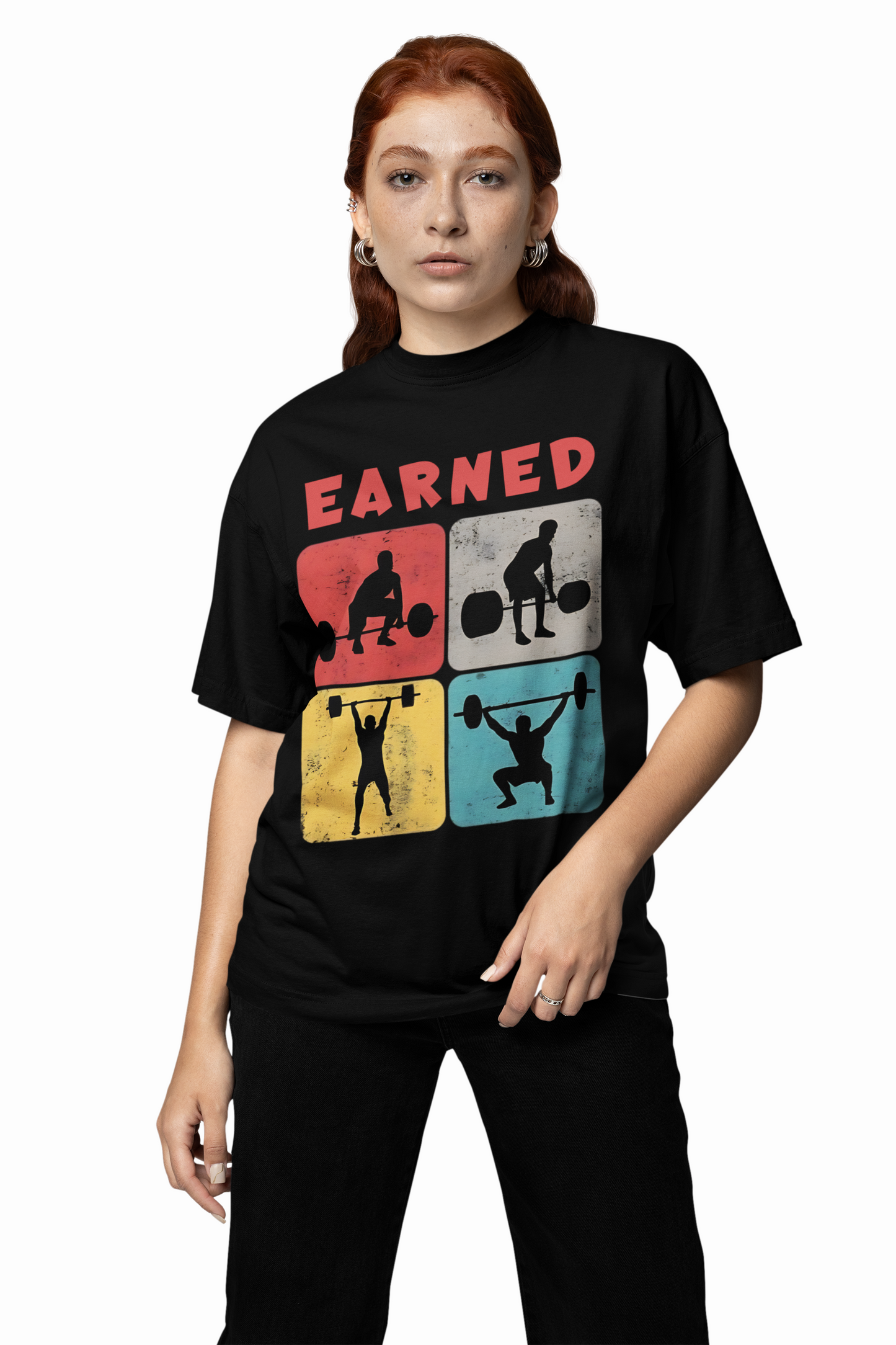 Earned Gym Oversized T-Shirts – Motivational Fitness Wear