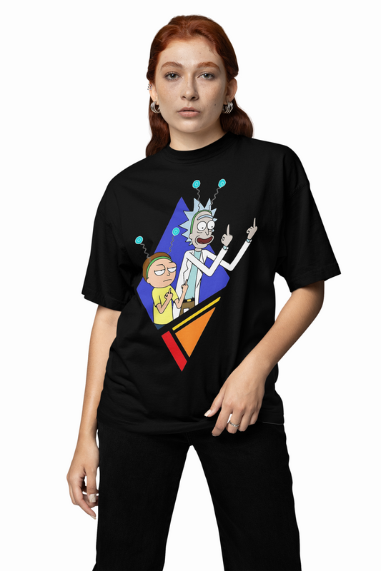 Rick Morty Funny Oversized T-Shirts for Bold Streetwear